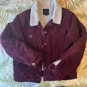 Sherpa corduroy jacket women’s f21